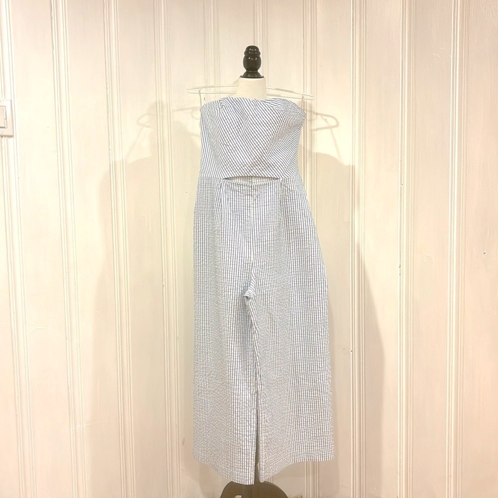 Cutest blue & white striped summer romper from ZARA